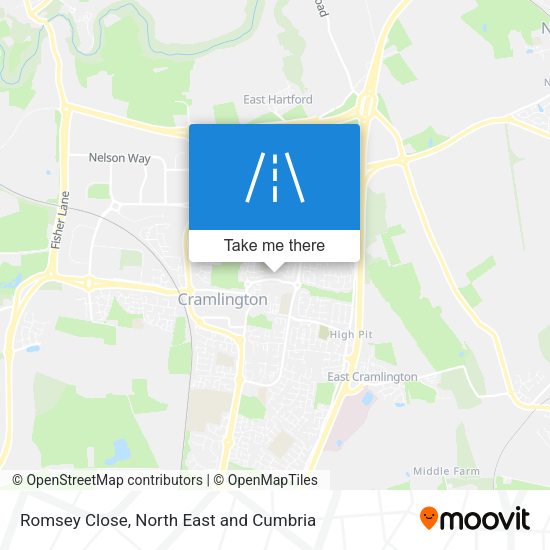 Romsey Close map