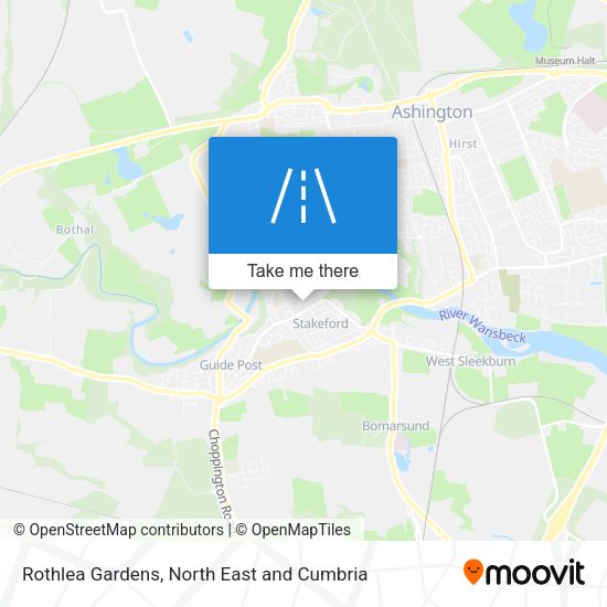 Rothlea Gardens map