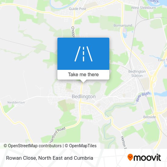 Rowan Close map