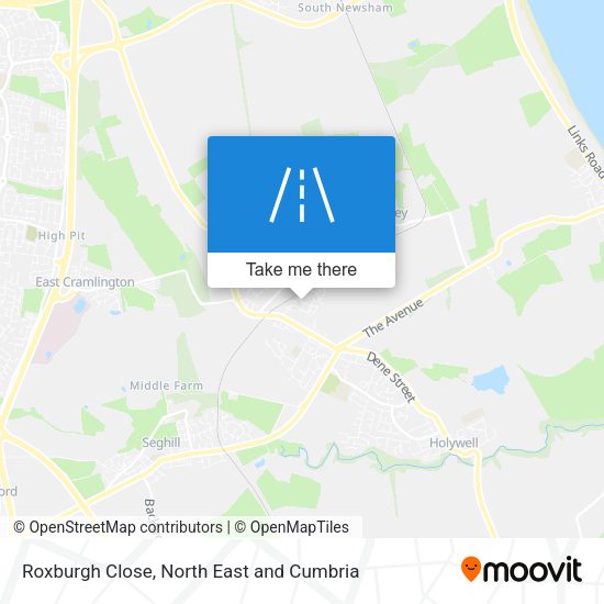 Roxburgh Close map
