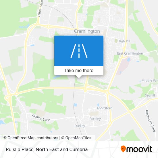 Ruislip Place map