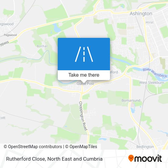 Rutherford Close map