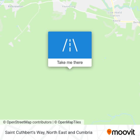 Saint Cuthbert's Way map