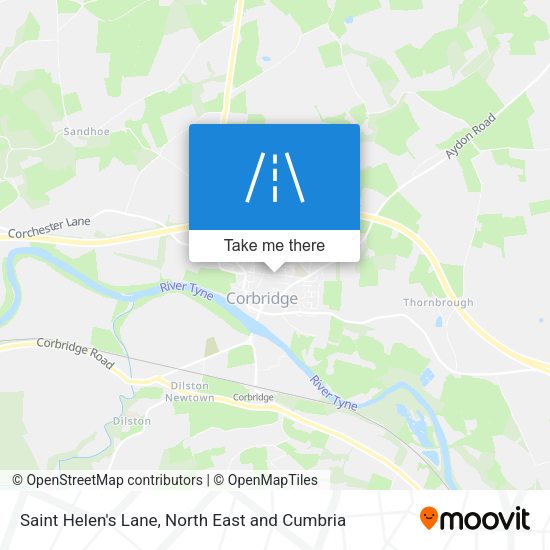 Saint Helen's Lane map