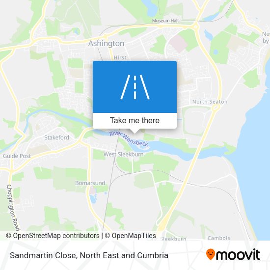 Sandmartin Close map