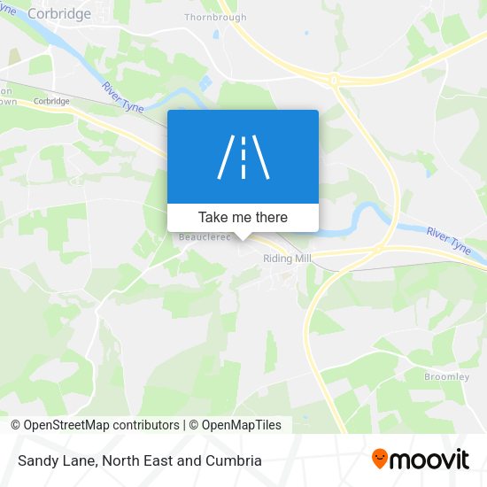 Sandy Lane map