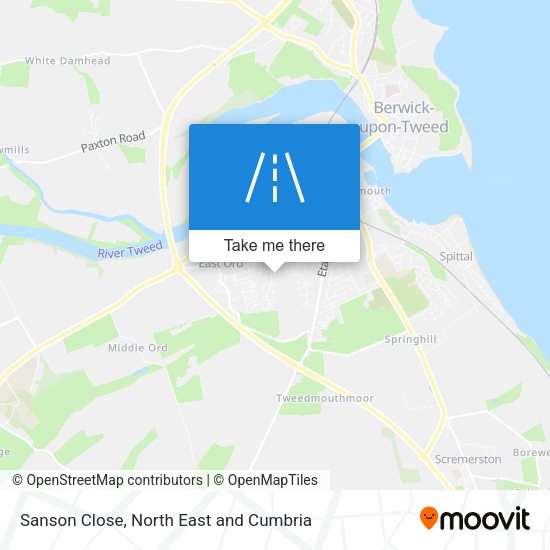 Sanson Close map