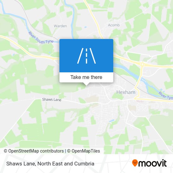 Shaws Lane map