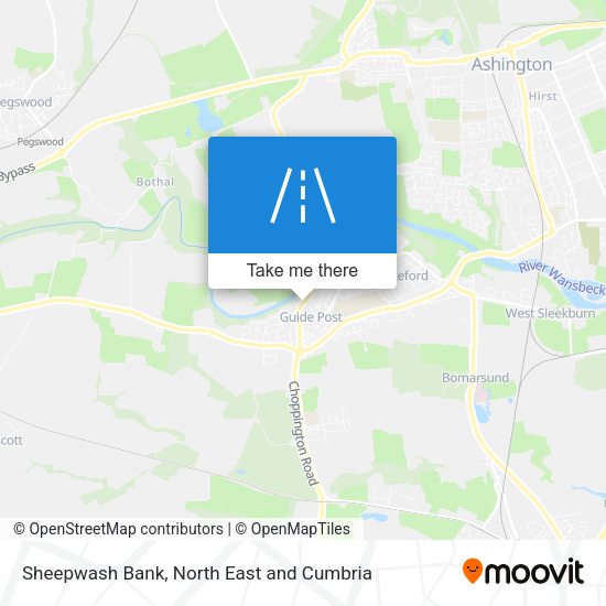 Sheepwash Bank map