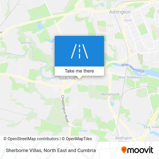 Sherborne Villas map