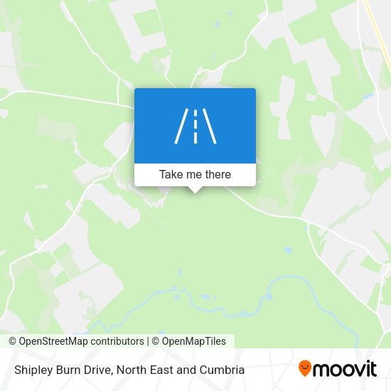 Shipley Burn Drive map