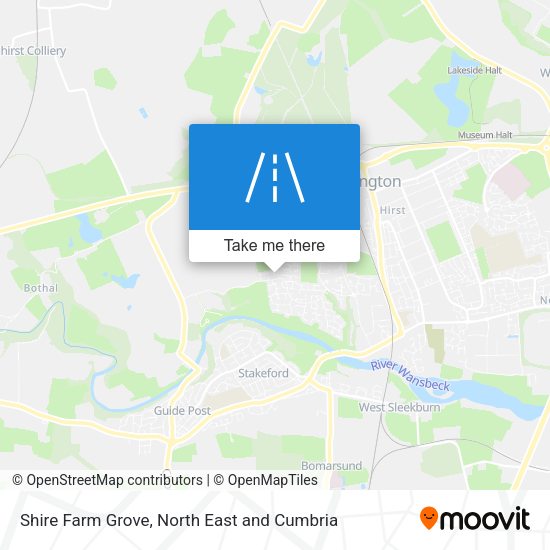Shire Farm Grove map