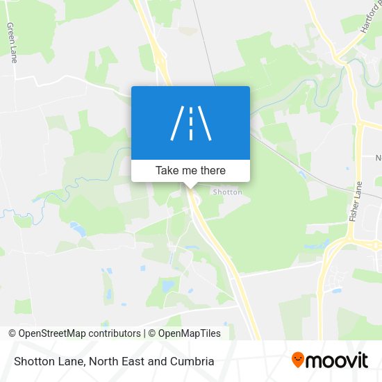 Shotton Lane map