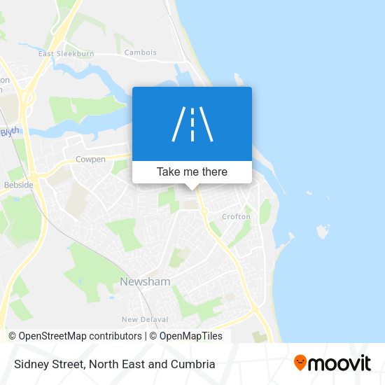 Sidney Street map
