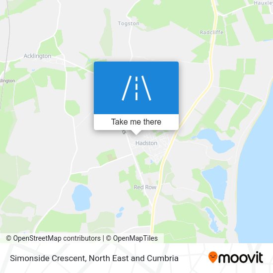 Simonside Crescent map