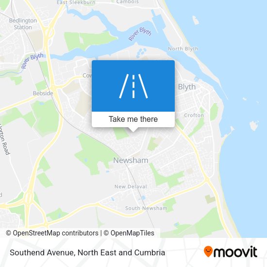 Southend Avenue map