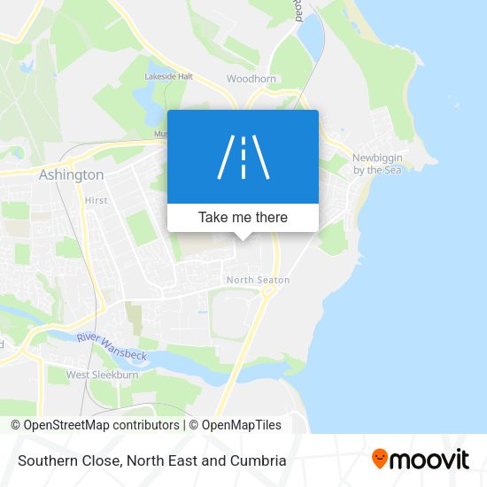 Southern Close map