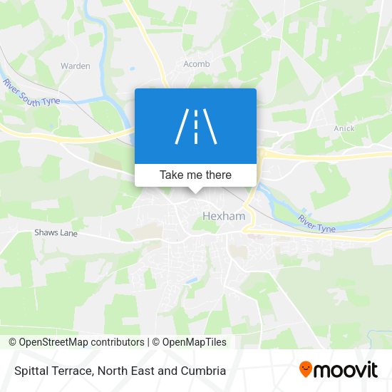 Spittal Terrace map