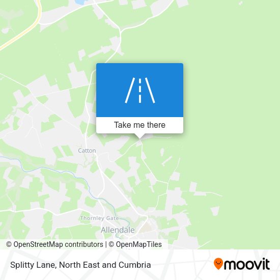 Splitty Lane map
