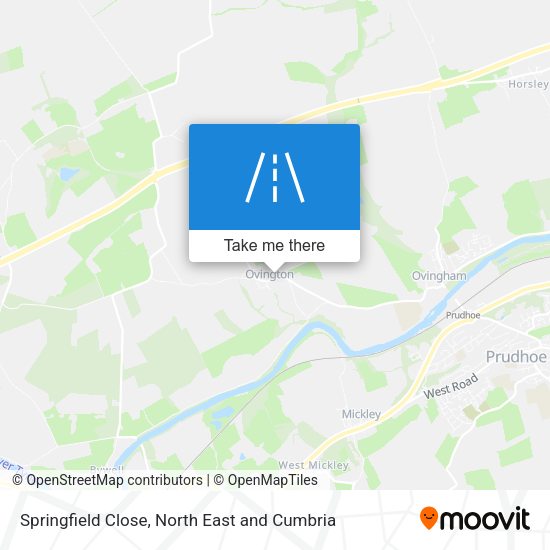 Springfield Close map