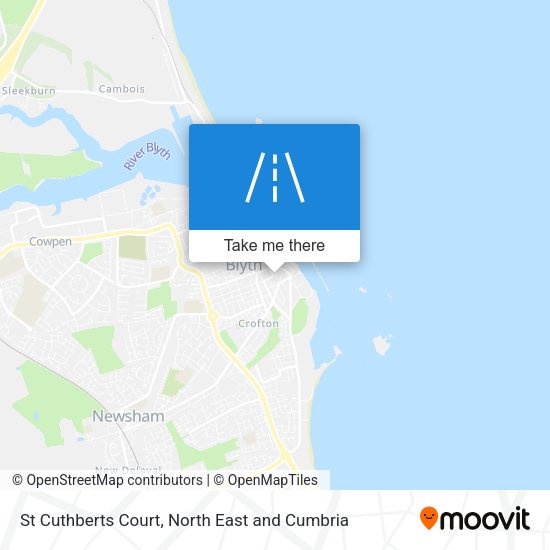St Cuthberts Court map