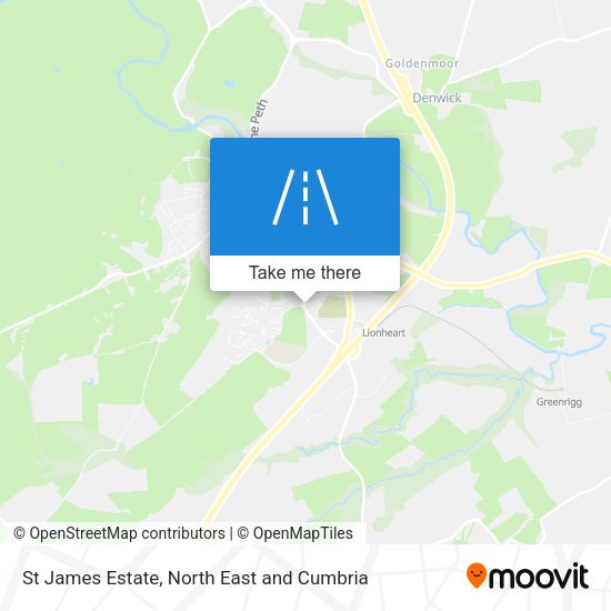 St James Estate map