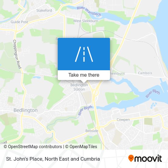St. John's Place map