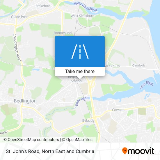 St. John's Road map