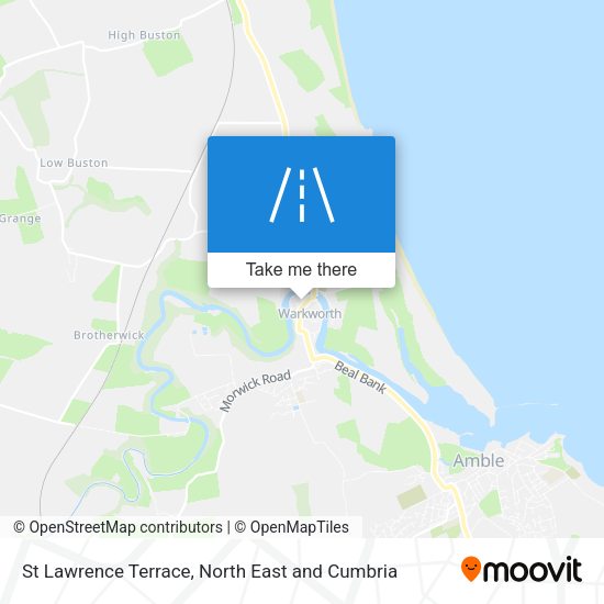 St Lawrence Terrace map