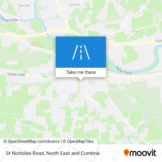 St Nicholas Road map