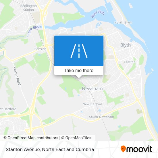 Stanton Avenue map