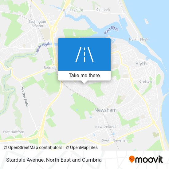Stardale Avenue map