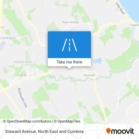 Staward Avenue map