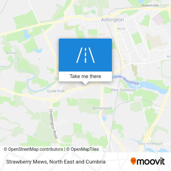 Strawberry Mews map