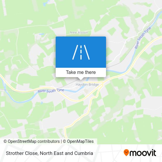 Strother Close map