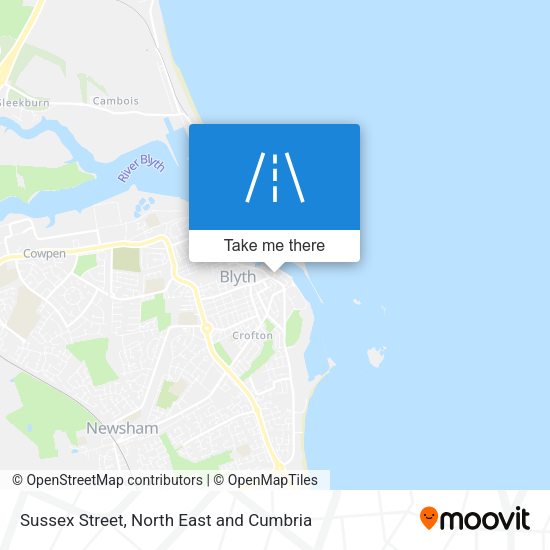 Sussex Street map