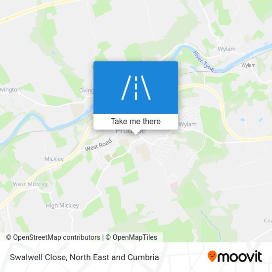 Swalwell Close map