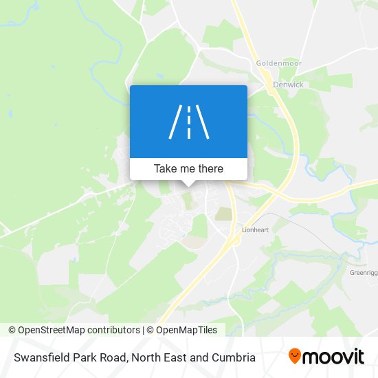 Swansfield Park Road map