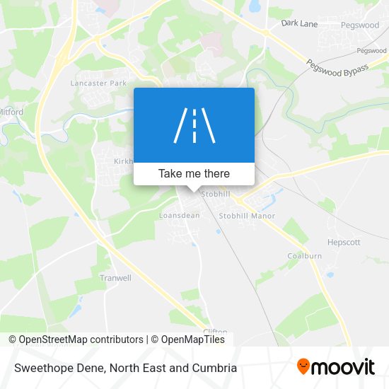Sweethope Dene map