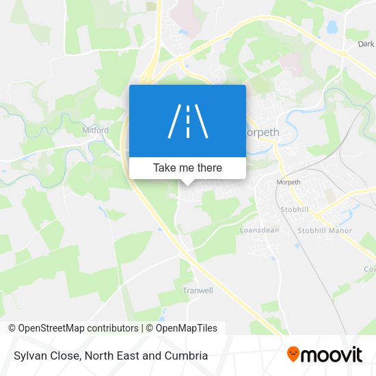 Sylvan Close map