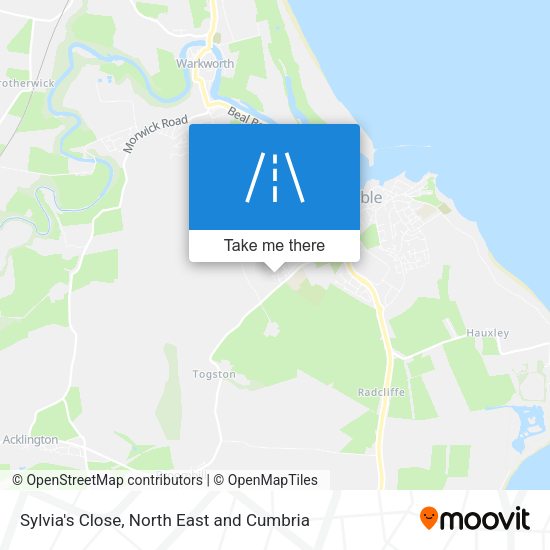 Sylvia's Close map