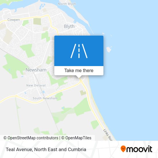 Teal Avenue map