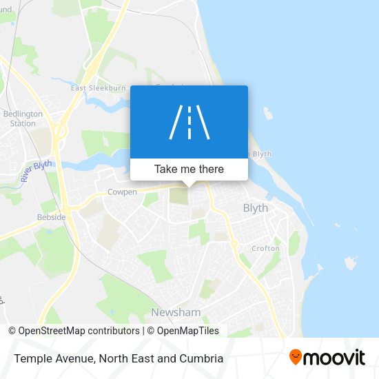 Temple Avenue map
