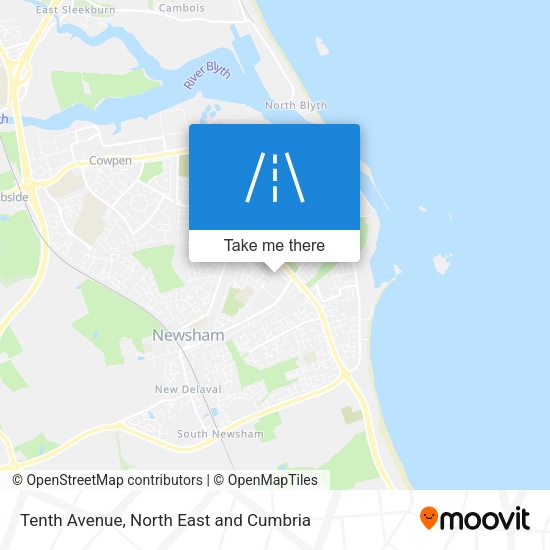 Tenth Avenue map