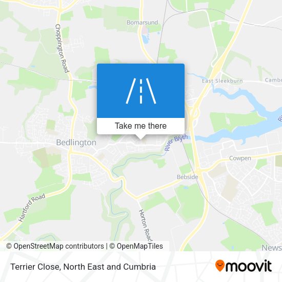 Terrier Close map
