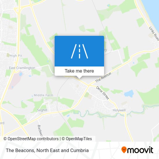 The Beacons map