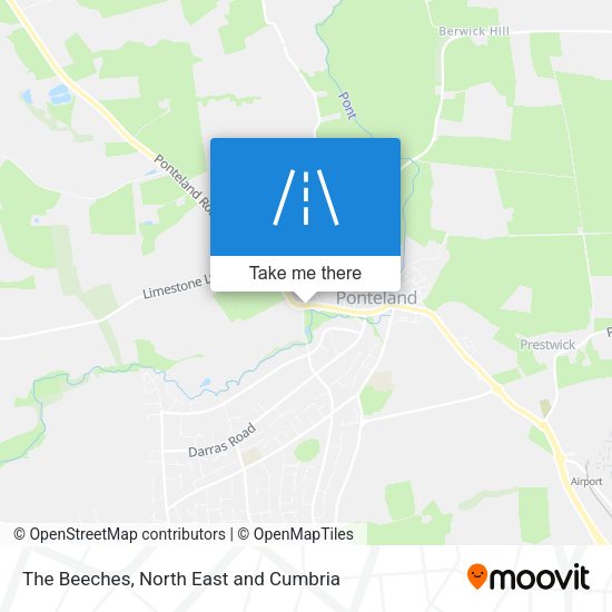 The Beeches map