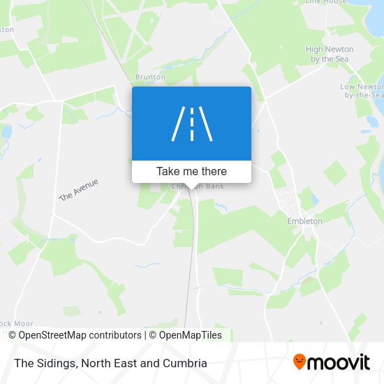The Sidings map