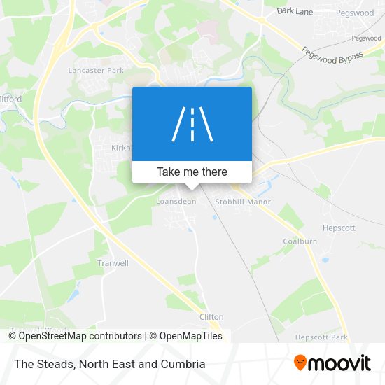 The Steads map