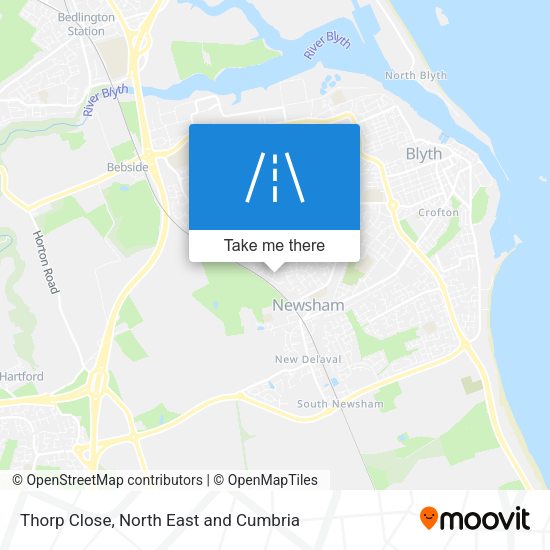 Thorp Close map